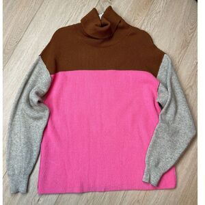 NWOT Free People Colorblock Turtleneck Sweater - Size XS